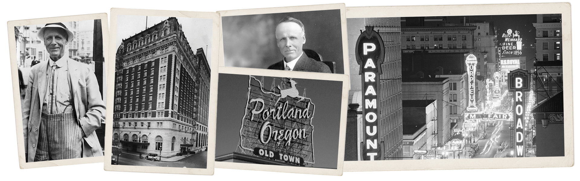 The Benson Hotel Historical Collage | Hotel Marketing Firm in Seattle | CMA